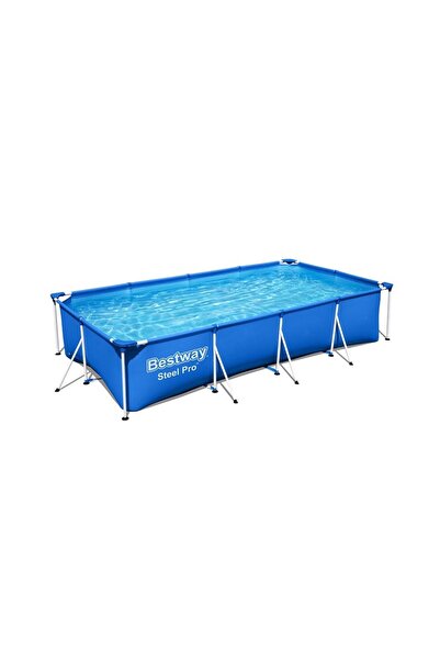 BESTWAY Piscina cu cadru metalic, cu pompa de filtrare, dimensiuni 399 x 211 ...