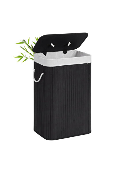 Songmics Home Coș de rufe pliabil, Songmics, 1 compartiment, 72 litri, negru