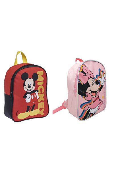 Disney Set de 2 ghiozdane pentru grădiniță, Minnie și Mickey Mouse, multicolo...