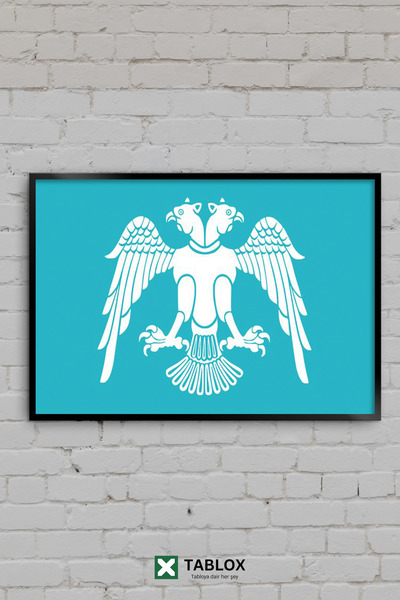 TABLOX Tablou decorativ din MDF înrămat cu emblema vulturului cu două capete ...