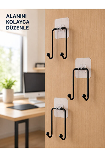 Generic Brand Astraltech Set of 3 Adhesive Hangers Multi-Purpose Hanger for H...