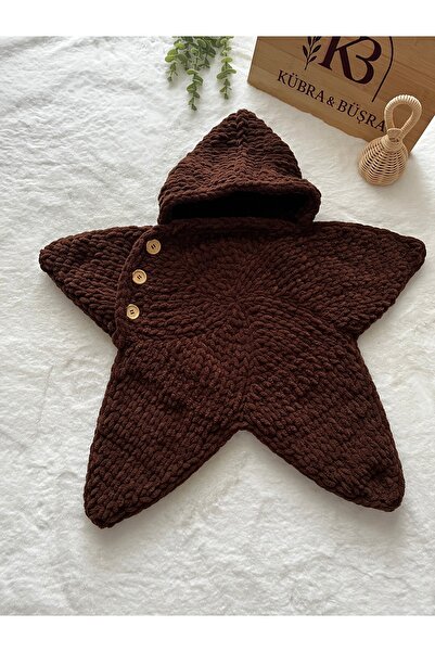 BABY PURE SOFT Puffy Yıldız Tulum -Kundak Kahverengi (0-3 ay)