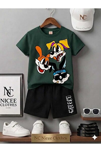 Leto Lykia Summer Children's T-Shirt Shorts Unisex (3-Piece Printed Set)