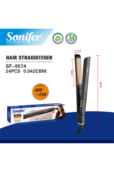 Sonifer مكواة فرد وتجعيد الشعر 2 في 1 بقوة 40-45 واط - ضمان لمدة عامين SF-9574