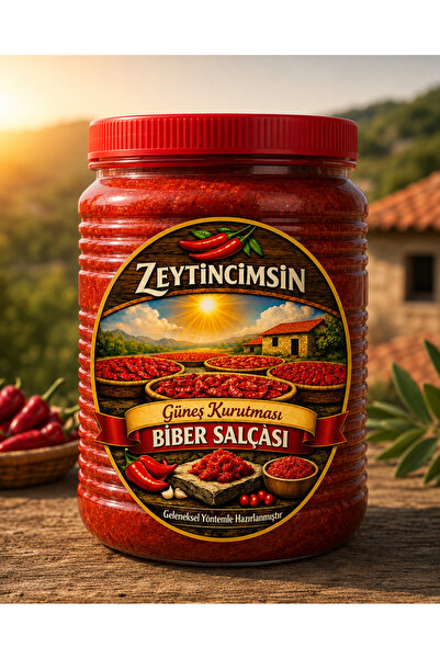 zeytincimsin Tatlı Biber Salçası Ev Yapımı 2 Kg