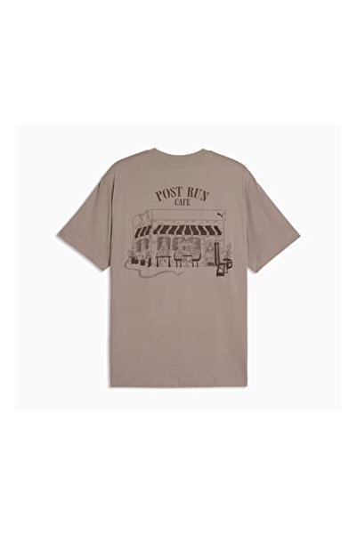 Puma تي شيرت كاجوال للرجال من GRAPHIC CAFE TEE 63676281 رمادي