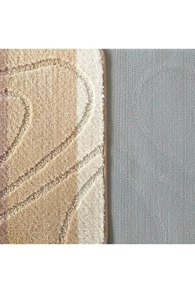 NO BRAND Covor de baie 05 Bej Set 50cmx80cm 40cmx50cm