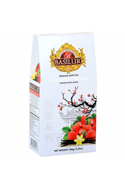 Basilur Ceai alb premium White Tea Collection capsuni vanilie refill 100g
