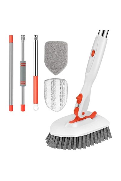 Generic Brand Aputue Floor Scrub Brush, 52 Inch Extendable Stainless Steel Ha...