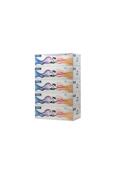 Generic Brand WOW Facial Comfort 150 x 2 ply Tissue - 5-Box