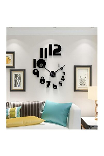 Generic Brand Tazweeq DIY 3D Wall Clock, Large Frameless Watch Mirror Surface...