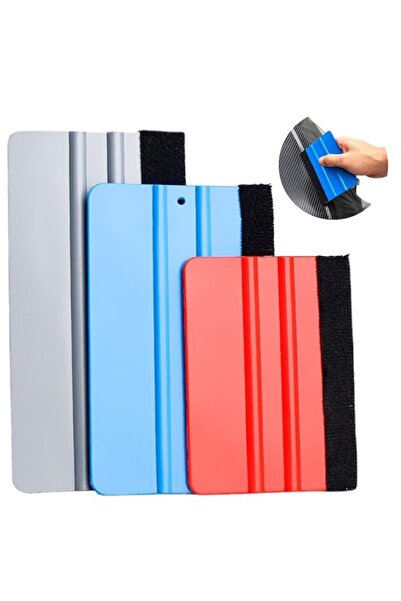 Generic HASTHIP® 3Pcs Felt Edge Squeegee, 4inch/5inch/6inch Plastic Vinyl Wra...