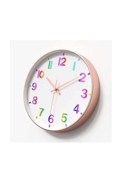 Generic Brand 12 Inch Wall Clock White, Silent Wall Clocks Battery Operated,C...