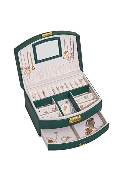 Generic Jewellery Box,Organize Your Jewelry in Style with Our Douzi 2-Layer J...