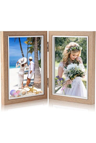 Generic Brand Picture Frame, Wooden Hinged Photo Frame with High Definition P...