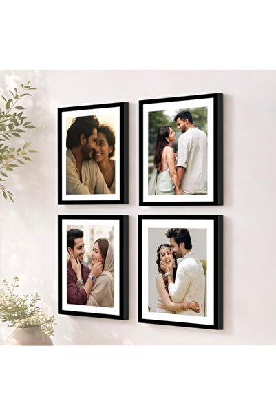 Generic Brand Art Street Set of 4 Individual Couple Photo Frame/Wall Hanging ...