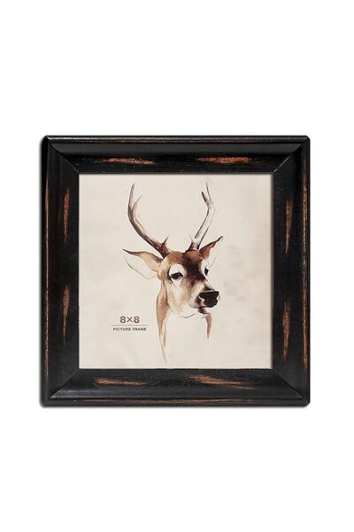 Generic Brand 8x8 Wooden Picture Frames, Rustic Square Photo Frame Made of So...
