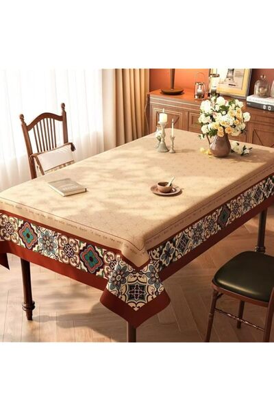 Generic American Style table cloth, Decorative Tablecloth with Floral Design,...