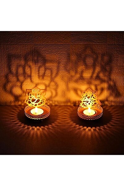 Generic exciting Lives Lakshmi and Ganesha (Shubh Labh) Diwali Shadow Diya Vi...