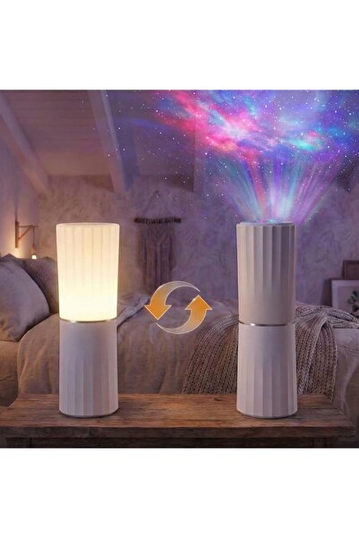 Generic Brand RGB Water Ripple Projector Night Light Rechargeable Portable Co...