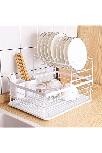 Generic YelaJoy 2 Tier Dish Drying Rack, romision 304 Stainless Steel Large D...