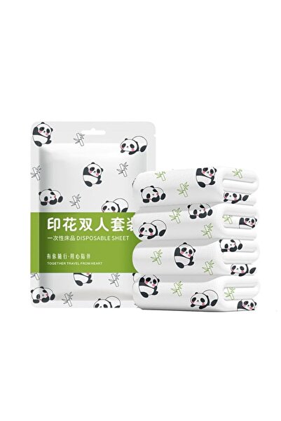 Generic BIGTHREE 4 Piece Disposable Travel Bed Sheets Queen Size, Disposable ...