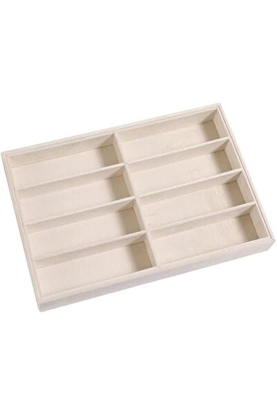Generic Brand Velvet Sunglasses Organizer Tray 8 Grid Stackable Glasses Displ...