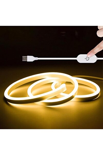 Generic USB Touch LED Strip Lights Warm White 3000K, 5V 6.56ft/2M 240LEDs Hig...