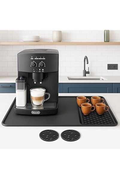 Generic YelaJoy Silicone Coffee Mat 24" x 16", Large Coffee Bar Mat with Remo...