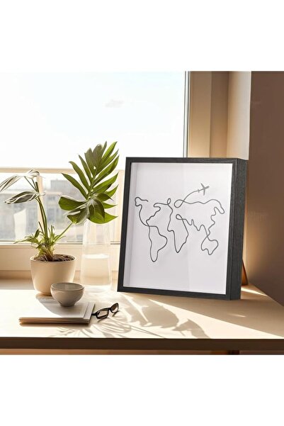 Generic Brand THE WHITE SHOP Adventure Archive Box, Travel Shadow Box with Sl...