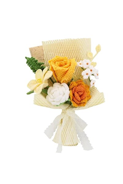 Generic Brand Crochet Flowers Crochet Bouquet Handmade Crochet Rose Bell Orch...