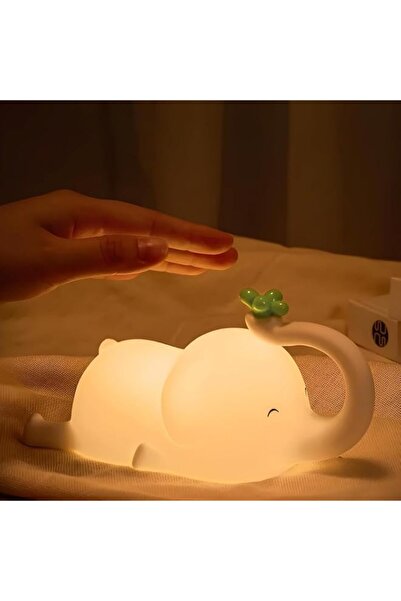 Generic Brand Children's Elephant Night Light, Soft Silicone USB Rechargeable...