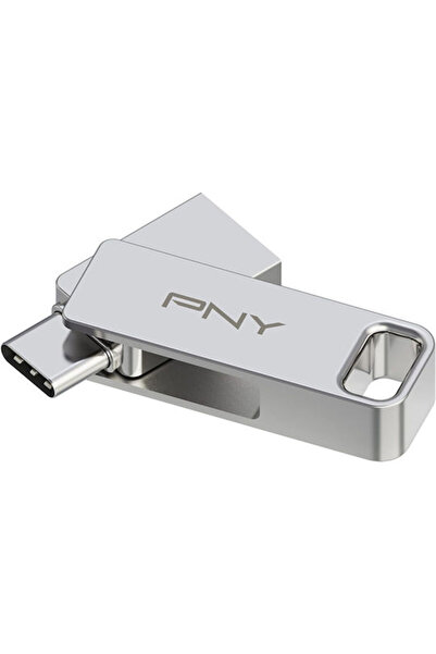 PNY Duo Link 128GB USB 3.2 Στικάκι με συνδέσεις USB-A & USB-C Ασημί