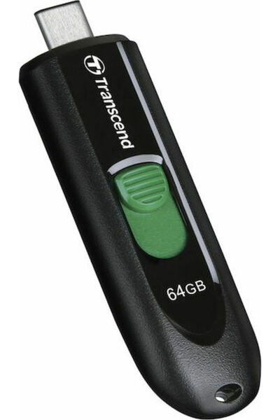 Transcend JetFlash 790C 64GB USB 3.1 Στικάκι με σύνδεση USB-C Μαύρο