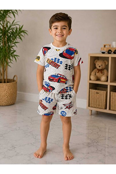 Arya Nisa Kids SET KRATKIH PANTALONIJA ZA DEČAČKI AUTO