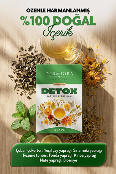 Dermiora Bitkisel Detox Karışımlı Kinoalı Form Çayı