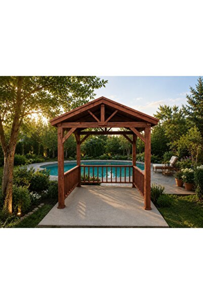 Şen Mobilya Kamelya Ahşap Çardak Pergola Bahçe Gölgelik S1