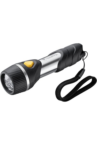 Varta Day Light Multi LED F10 Taschenlampe mit 5 LEDs (inkl. 1xAA Longlife Power Batterie, ideal für Haushalt, Camping, Angeln, Garage, Notfall, Stromausfall, Outdoor) | Darbeye dayanıklı 3 bileşenli