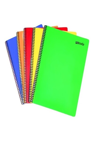 inci çelik aksesuar Spiral Notebook A4 Neon Pp Cover Checkered 72 Yp