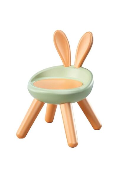 Generic Tazweeq Bunny Chair for Kids 1-4 Years, Cartoon PP Stool with Removab...