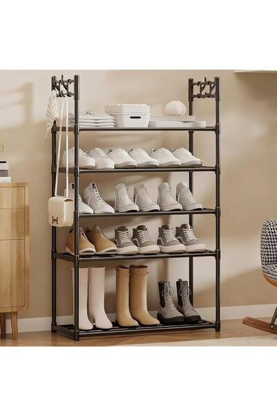 Generic DAYONG 5-Tier Free Standing Shoe Rack, Metal Shoe Storage Organizer f...