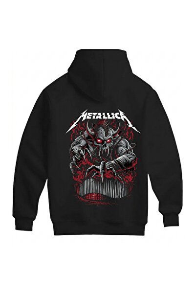 SVART WEAR Metallica Printed Unisex Oversize 100% Cotton Sweatshirt