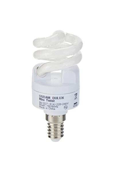 Generic OSRAM ENERGY SAVER E14 MINI TWIST 8W WARM WHITE BULB PACK OF 3