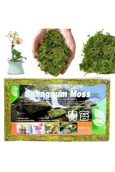 Generic Sphagnum Moss for Plant | 150g Natural Moss Potting Mix | Nutrition O...