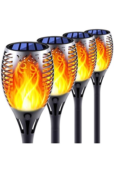 Generic Solar Torch Lights with Flickering Flame, Fire Effect Garden Light, A...