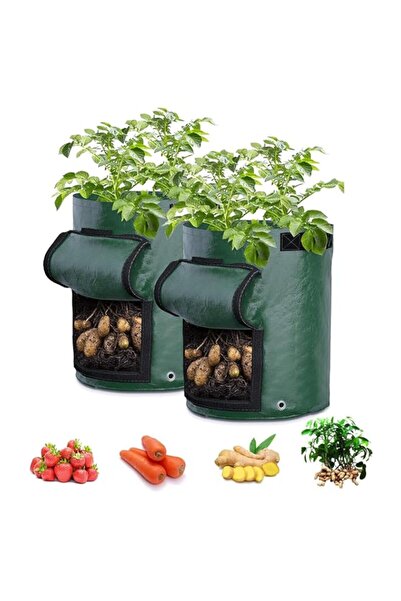Generic DAYONG 2-Pack 10 Gallon Potato Grow Bags, Thick PE Garden Planting Ba...