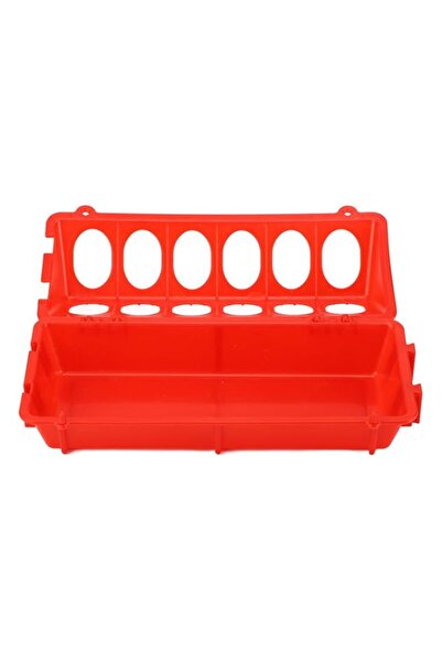 Generic Zerodis 12 Hole Flip Top Poultry Feeder Trough, No Mess Plastic Bird ...