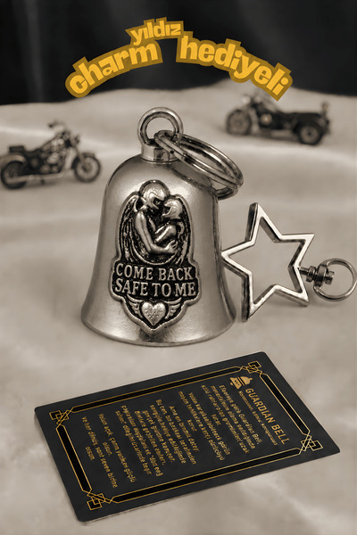 Guarellos Come Back Safe To Me Guardian Bell Motosiklet Çanı Motorcu Sevgili ...