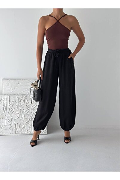 TheMiniBasic High Waist Loose Shalwar Trousers
