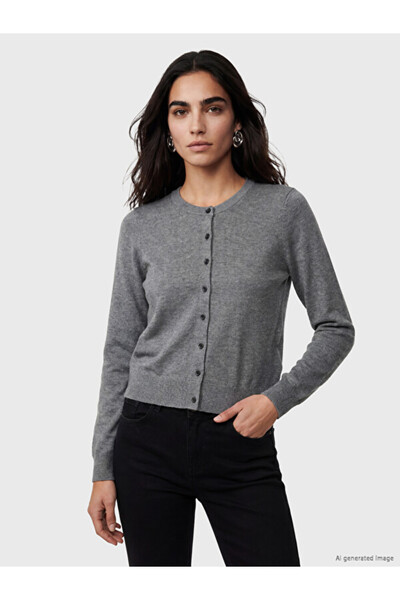 LC Waikiki Sparkling Choices Zero Roba Yaka Cardigan pentru femei din magazin...